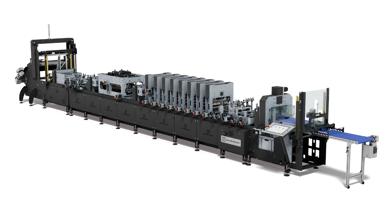 render of a new platfomr pouch making machine ks-sup-er-400-400-x